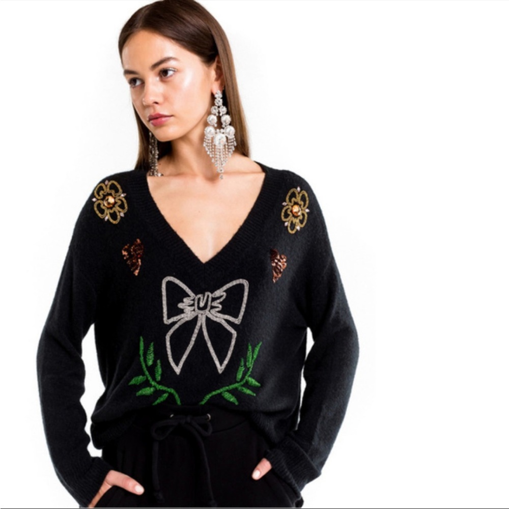 WILDFOX || “Fancy” Clemente Embellished Sweater
